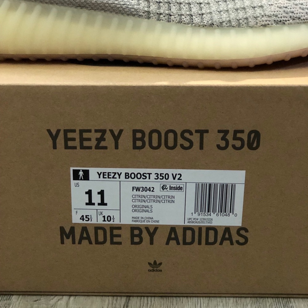 🛑SOLD🛑 Yeezy Boost 350 V2 Citrin Non Reflective - Picture 10 of 11
